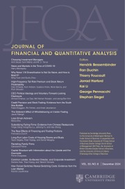 Journal of Financial and Quantitative Analysis